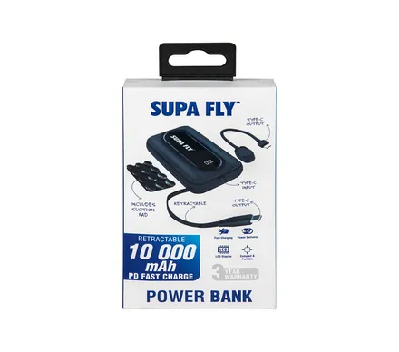 Super Fly Power Bank 10000mah Type C Pd