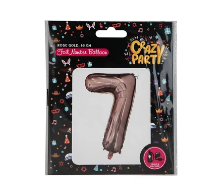 Rose-Gold Helium Foil Balloon, 7