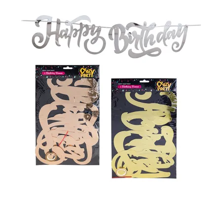 Happy Birthday Cut Out Banner,1.1m