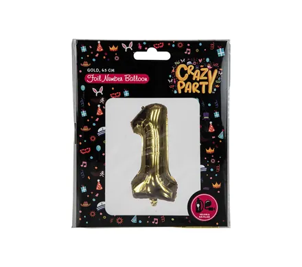 Gold Helium Foil Balloon, 0