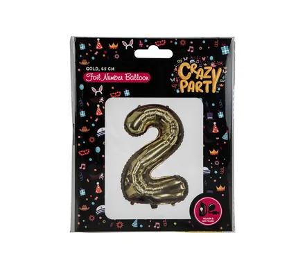 Gold Helium Foil Balloon, 2