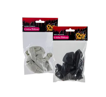 Halloween Balloons, 6-Pack