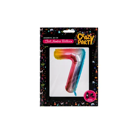 Rainbow Helium Foil Balloon, 7