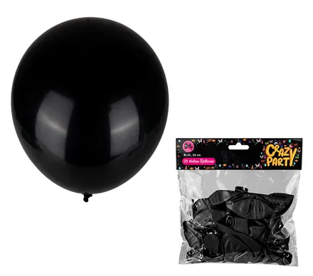 Black Balloons, 25-Pack