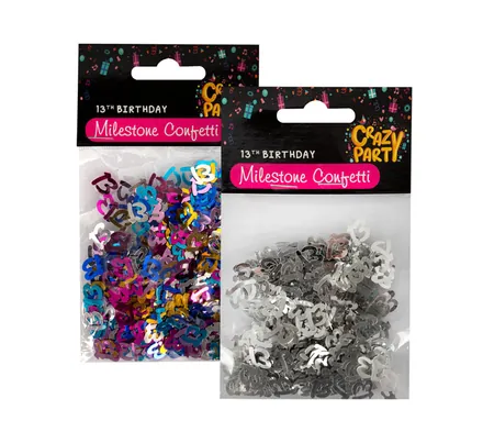 Milestone Birthday Confetti, 13