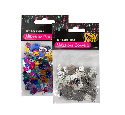 Milestone Birthday Confetti, 16