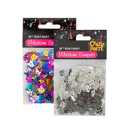Milestone Birthday Confetti, 18