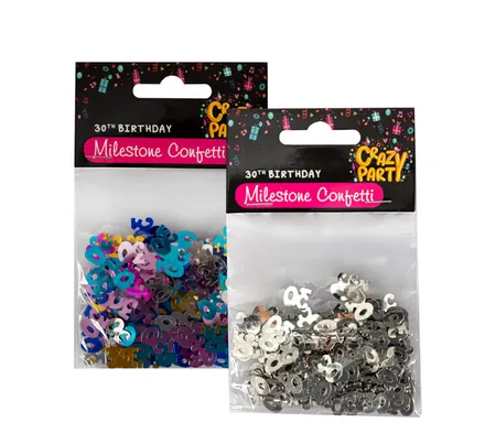 Milestone Birthday Confetti, 30