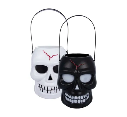 Halloween Skull Trick Or Treat Bucket