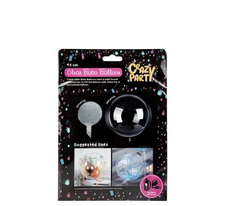 Clear Helium & Air Bobo Balloon