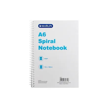 Spiral Bound Note Book A6, 100-Pages
