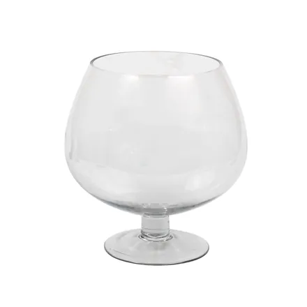 Glass Vase, Footed, 25cm