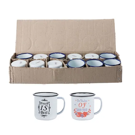 The Crazy Store - Enamel Mug, 6cm The Crazy Store - Enamel Mug, 6cm