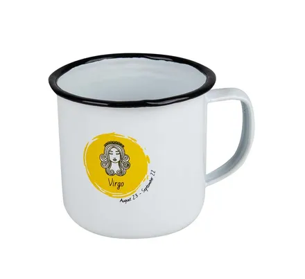 Enamel Horoscope Mug, Virgo, 8cm
