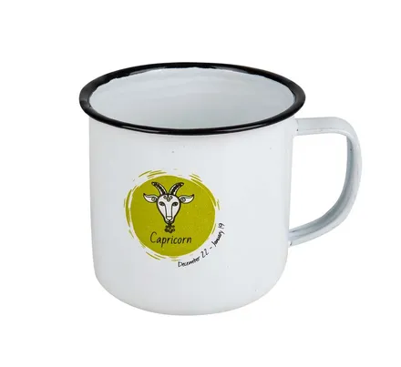 Enamel Horoscope Mug, Capricorn, 8cm