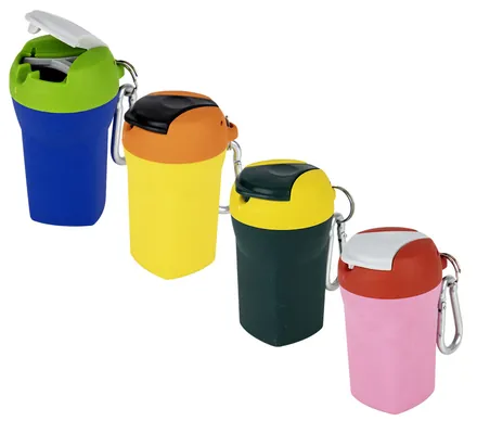 Ashtray Mini Bin,8cm, With Snap Hook