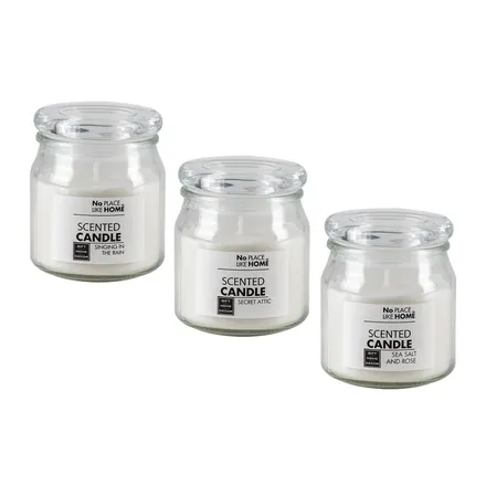 Scented Candle,In Glass Holder With Lid
