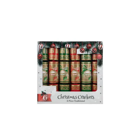 Traditional Christmas Crackers Box Of 6