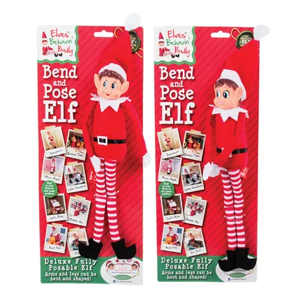 Poseable Naughty Elf, 30cm