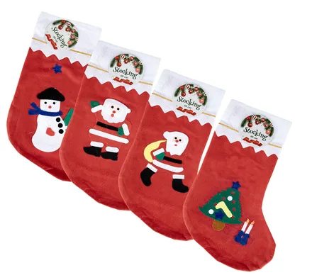 Christmas Stocking Felt With Applique