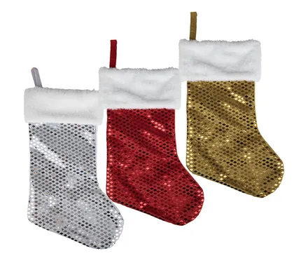 Christmas Stocking With Sequins