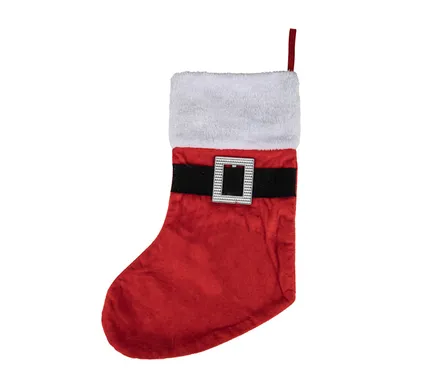 Christmas Stocking With Santa Belt