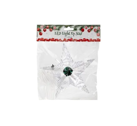 Tree Decor Light-Up Star Led 17x19cm