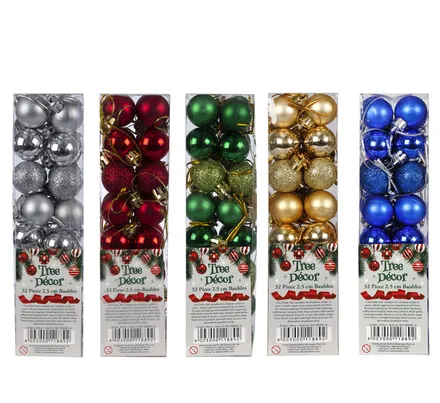 Tree Decor Polished Ball, 32-Piece