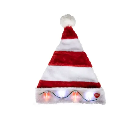 Santa Claus Hat With Flashing Light