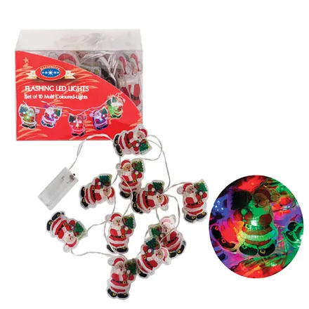 10 Themed Christmas Lights, 2m
