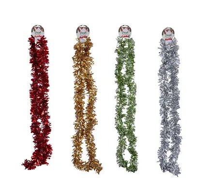 Christmas Tinsel Matte, 9cm X 2m