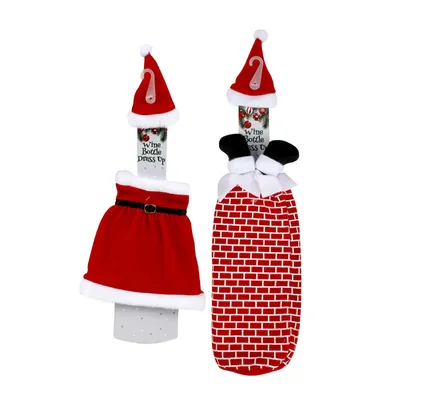 Christmas Wine Bottle Decoration, 42cm