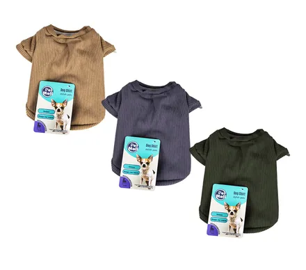 Pet Winter Shirt Corduroy - Small