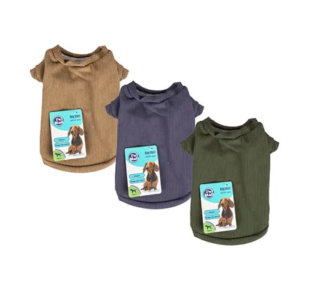 Pet Winter Shirt Corduroy - Medium