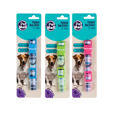 Dog Collar Tartan Design 25-40cm