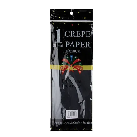 Crepe Paper Black