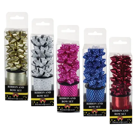 Gift Ribbon & Bows Set
