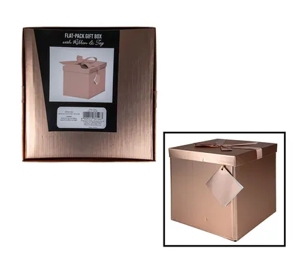 Rose Gold Flat Pack Gift Box