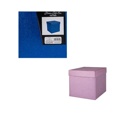 Flat Pack Glitter Gift Box