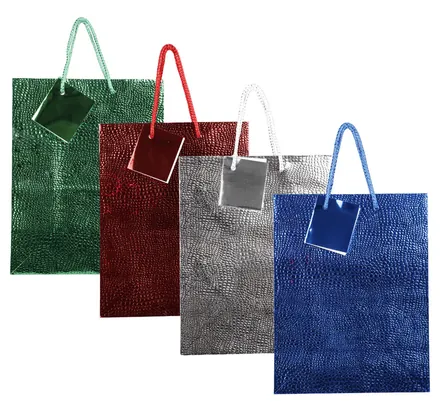 Medium Metallic Embossed Gift Bag
