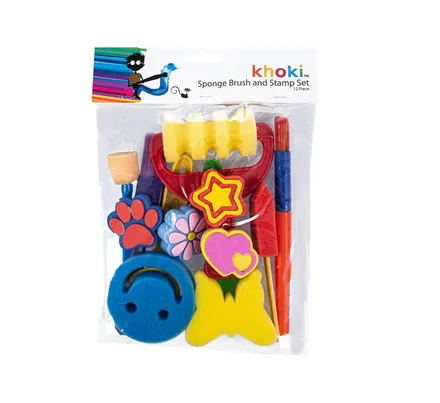 Art & Craft Stamp & Brush Set, 12-Piece