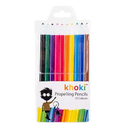 Propelling Pencil Crayons, 10-Piece