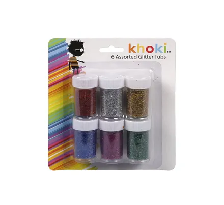 Glitter Shakers, 6-Piece