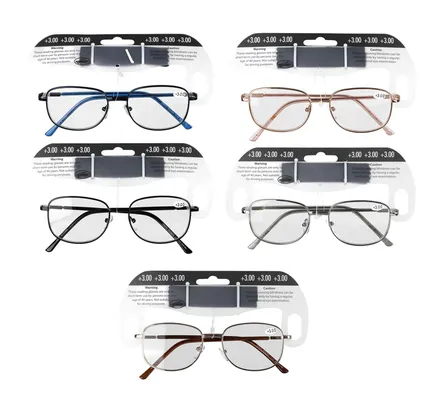Reading Glass Metal + 3