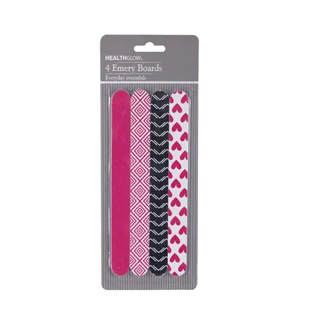 Emery Boards 17cm, 4-Piece