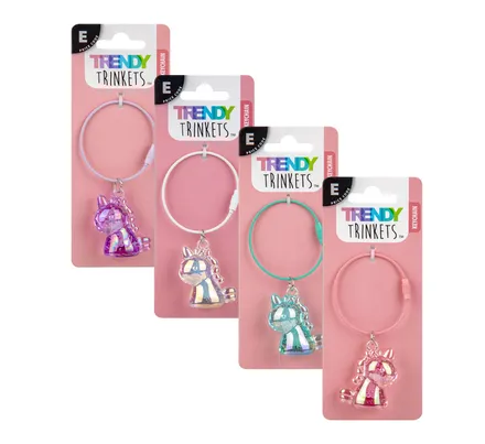 Crystal Unicorn Charms Keychain