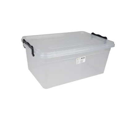 Storage Box, 14l With Clips
