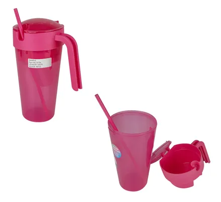 Snack Cup And Jug, Two Compartments