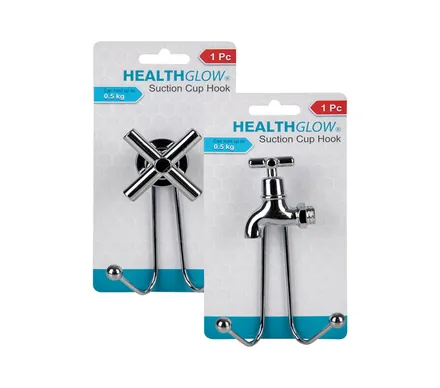 Suction Hook 1-Piece,2 Hook,2 Designs