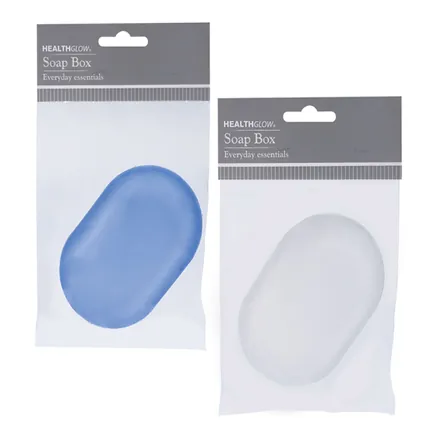 Soap Box Plastic Oval Assorted Colours